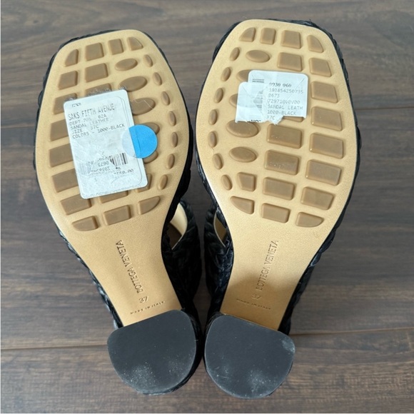 BOTTEGA VENETA Woven Straw 120 Platform Sandals - Picture 10 of 11